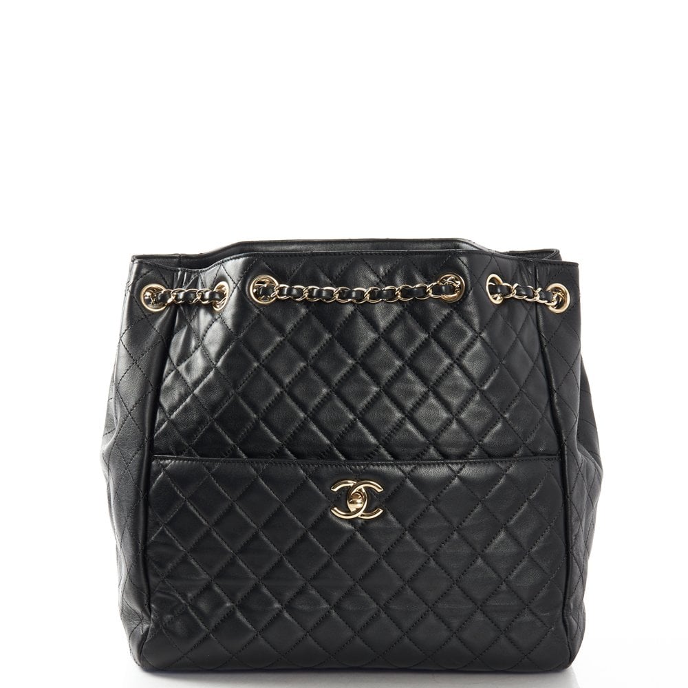 Chanel on my shoulder drawstring bag Clearance