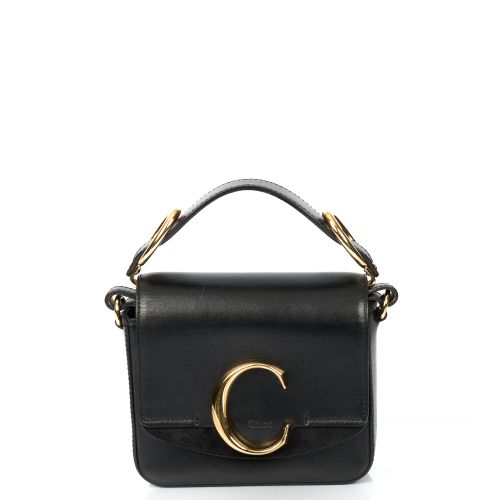 Chloe C Mini in Black, Leather Handbag Clinic