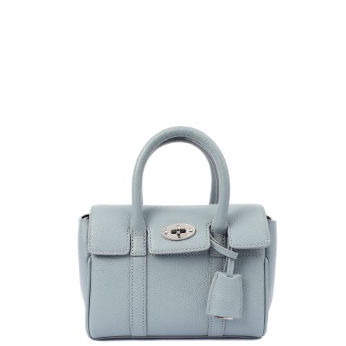 Mulberry Mini Bayswater in Poplin Blue, Leather Handbag Clinic