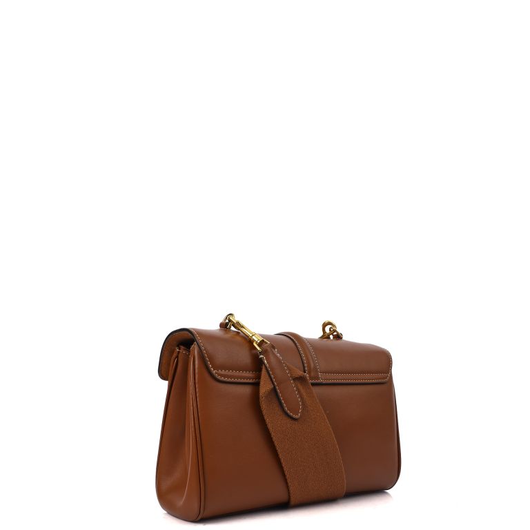 Chloe Soft Cube in Brown, Calfskin Leather Handbag Clinic