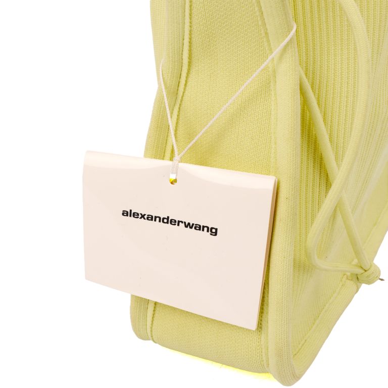 【関税込み】Alexander Wang イエロー スモール Ryan バッグ Buy Alexander Wang Yellow Small Ryan Bag in Rib Knit For