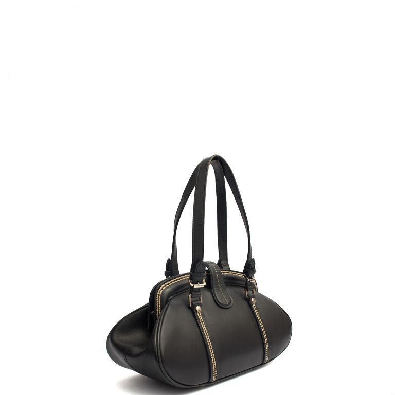 Christian Dior Galliano Doctors Bag in Black, Leather Handbag Clinic