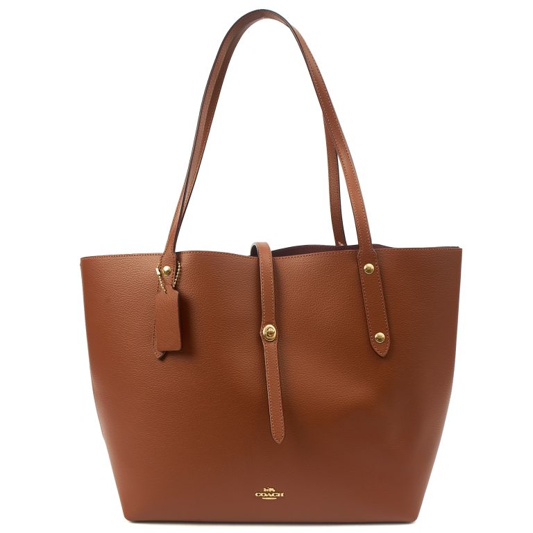 Coach Market Tote in Brown, Leather Handbag Clinic