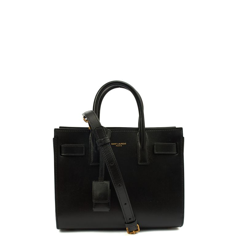 Saint Laurent Sac de Jour Nano in Black, Calfskin Leather
