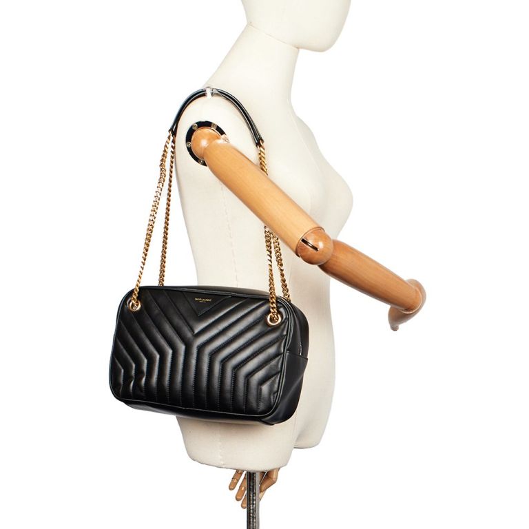 Saint Laurent Joan Shoulder Bag in Black Handbag Clinic