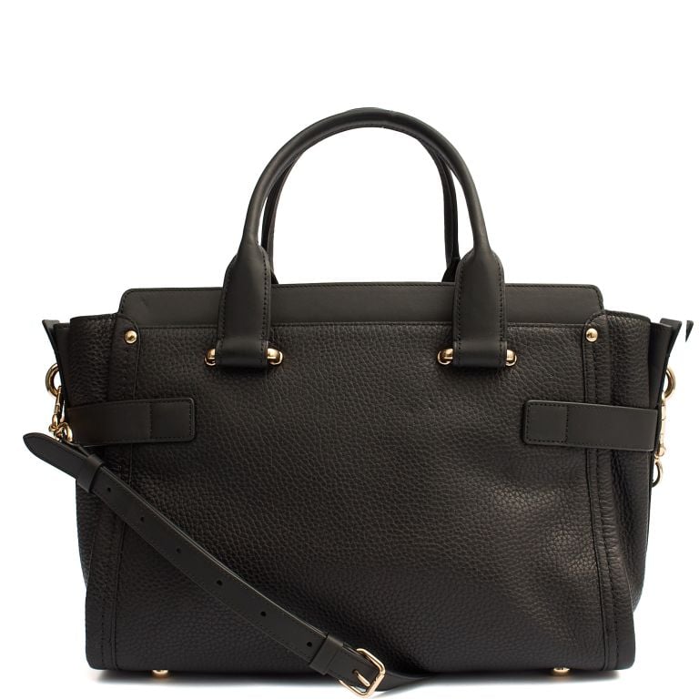 Coach Swagger in Black, Leather Handbag Clinic