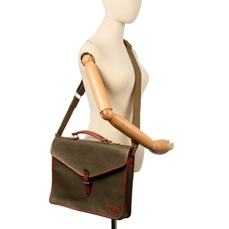 Mulberry Scotchgrain Briefcase Handbag Clinic