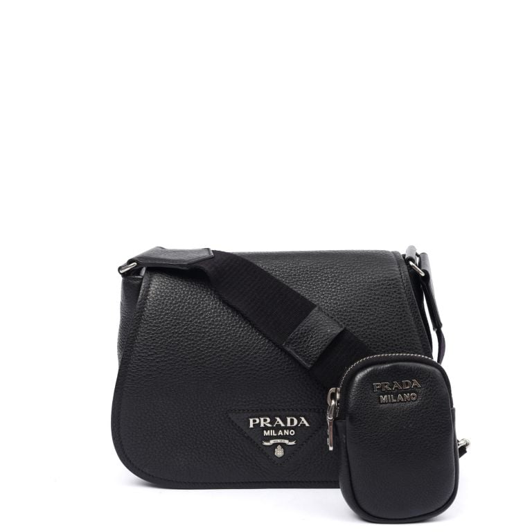 PRADA leather Shoulder Bag Archive 90s Prada Nappa Leather Shoulder Bag | Brown | FARFETCH UK