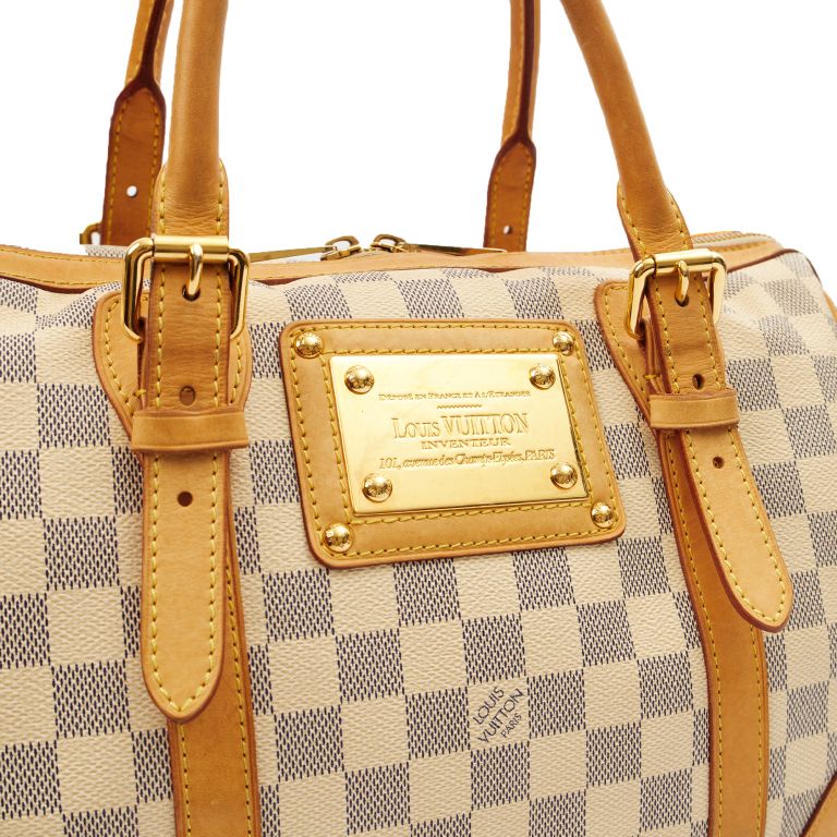 Louis Vuitton Berkeley in Damier Azur, Canvas Handbag Clinic