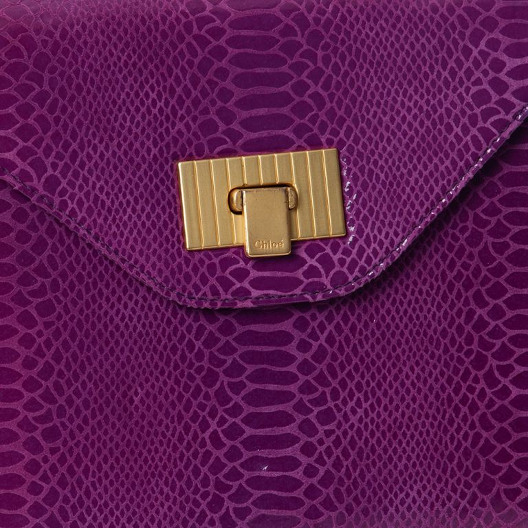Chloe Shoulder Bag in Purple Handbag Clinic