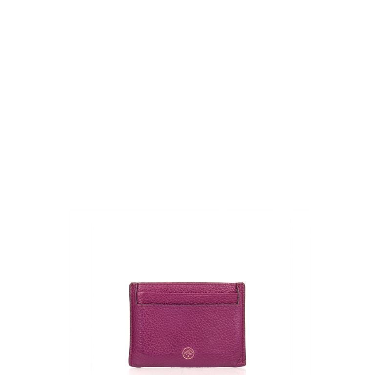 Mulberry Card Holder in Purple, Leather Handbag Clinic