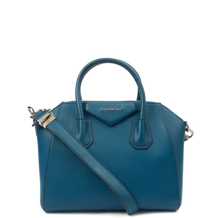 Givenchy Antigona Small in Blue, Leather Handbag Clinic
