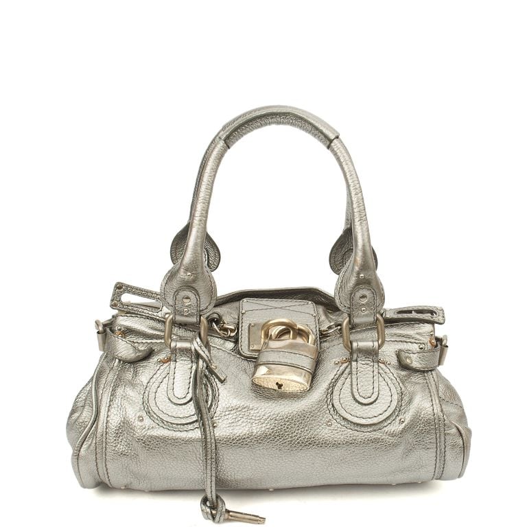 正規品　Chloé パディントン Chloe Paddington in Metallic, Calfskin Leather | Handbag Clinic