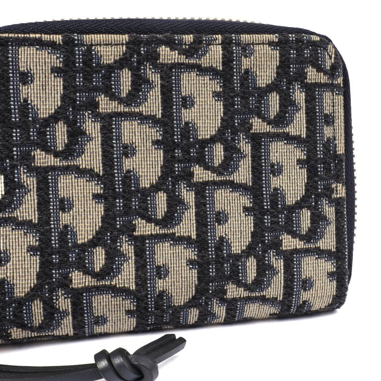 Christian Dior Wallet in Blue, Fabric | Handbag Clinic