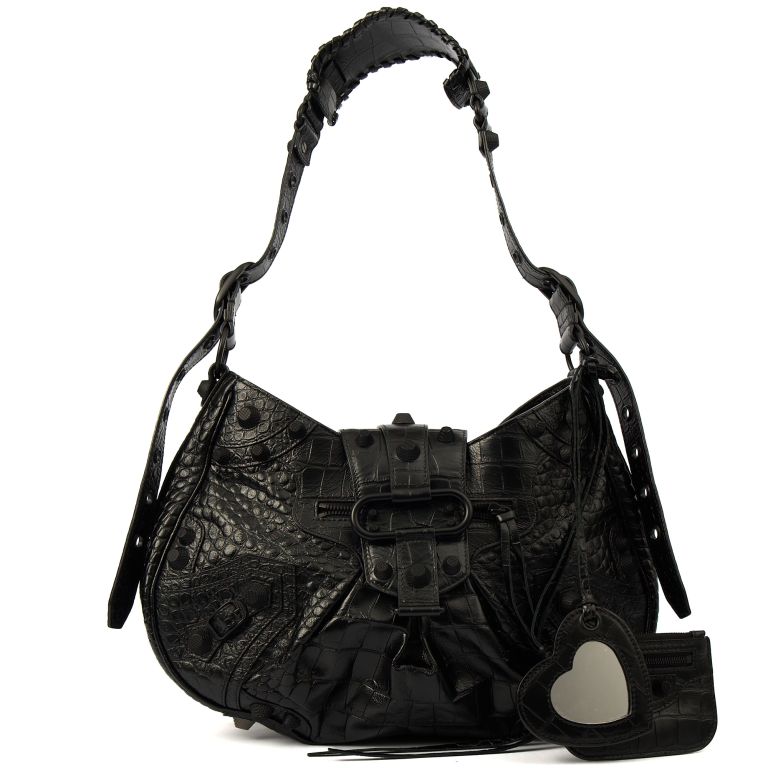 バッグ BALENCIAGA LE CAGOLE MEDIUM Balenciaga Le Cagole Medium in Black, Leather | Handbag Clinic