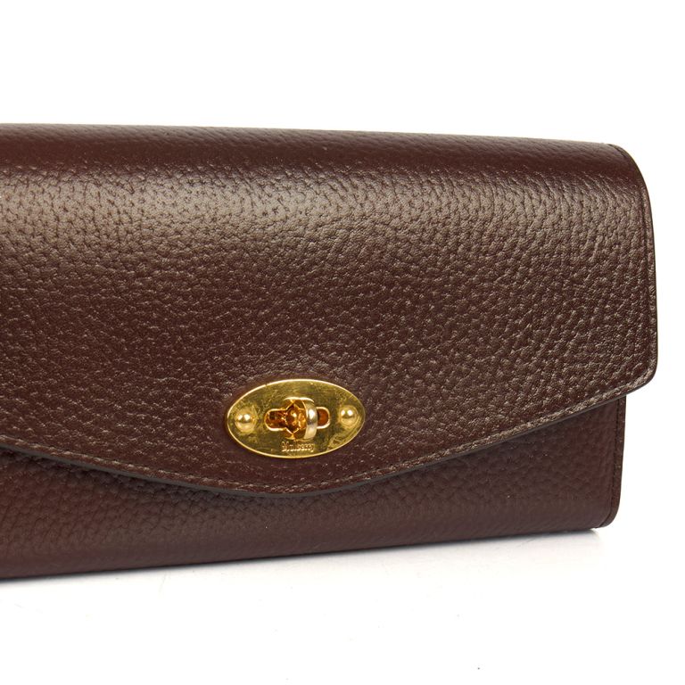 Mulberry Darley Wallet Medium in Oxblood, Leather Handbag Clinic