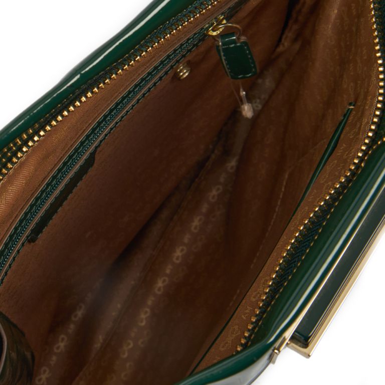 Anya Hindmarch Shoulder Bag in Green, Patent Leather Handbag Clinic