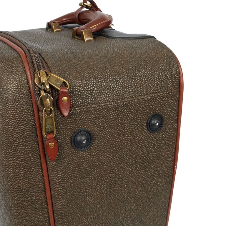 Suitcase  in Green, Leather