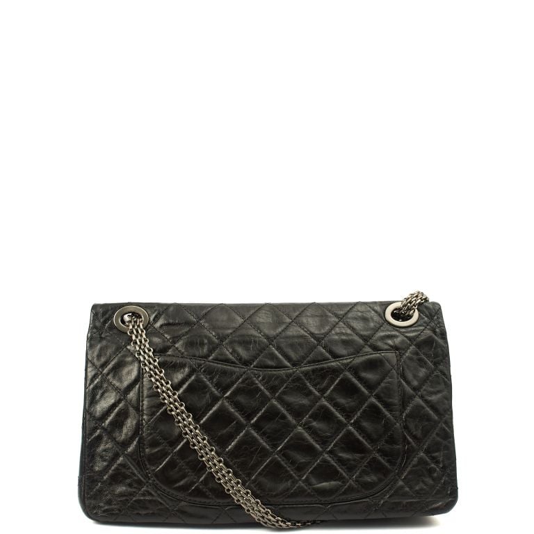 Chanel Reissue Maxi in Black, Crinkled Calfskin Leather