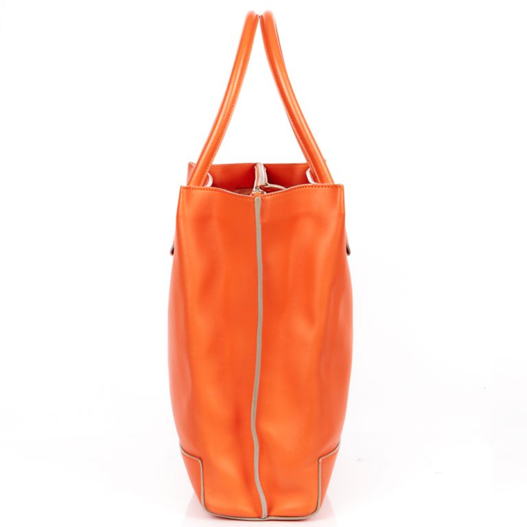 MULBERRY Small Classic Grain Small Bayswater Zip Tote Orange