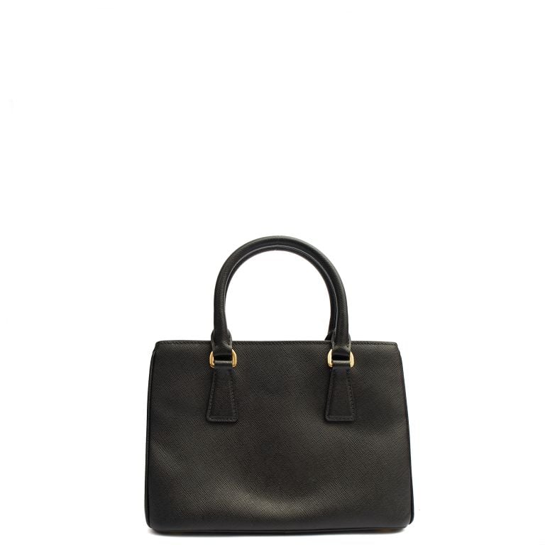 Prada Galleria Saffiano Mini in Black, Saffiano Leather Handbag