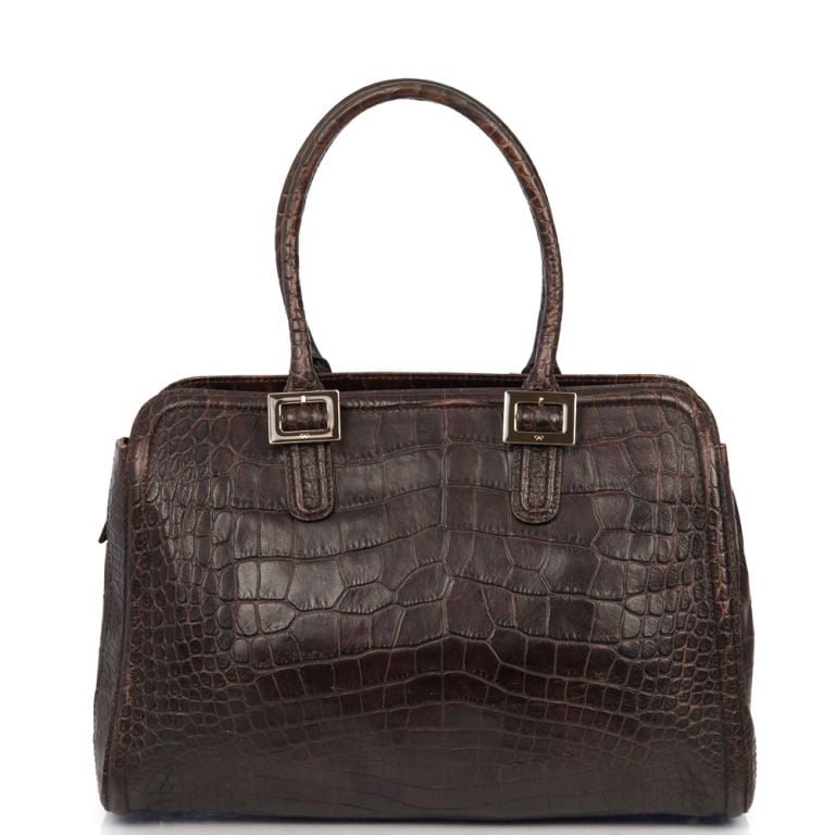 Shoulder Bag in Brown, Leather