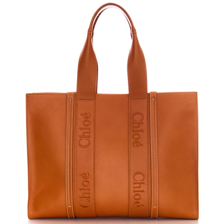 Leather Tote Chloe Medium Woody Tote Bag CHLOE Medium Woody Tote