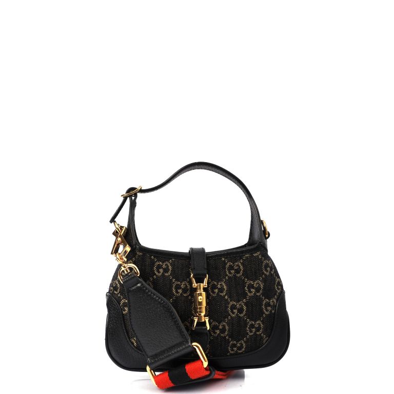 Gucci Jackie 1961 Mini in Blue, Fabric Handbag Clinic