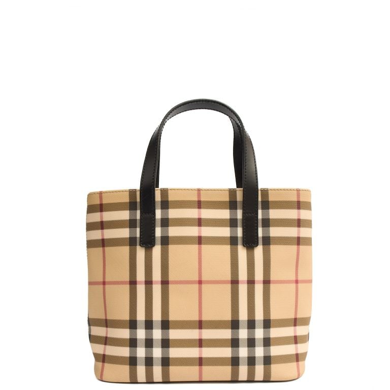 Burberry Check Tote in Nova Check, Leather | Handbag Clinic