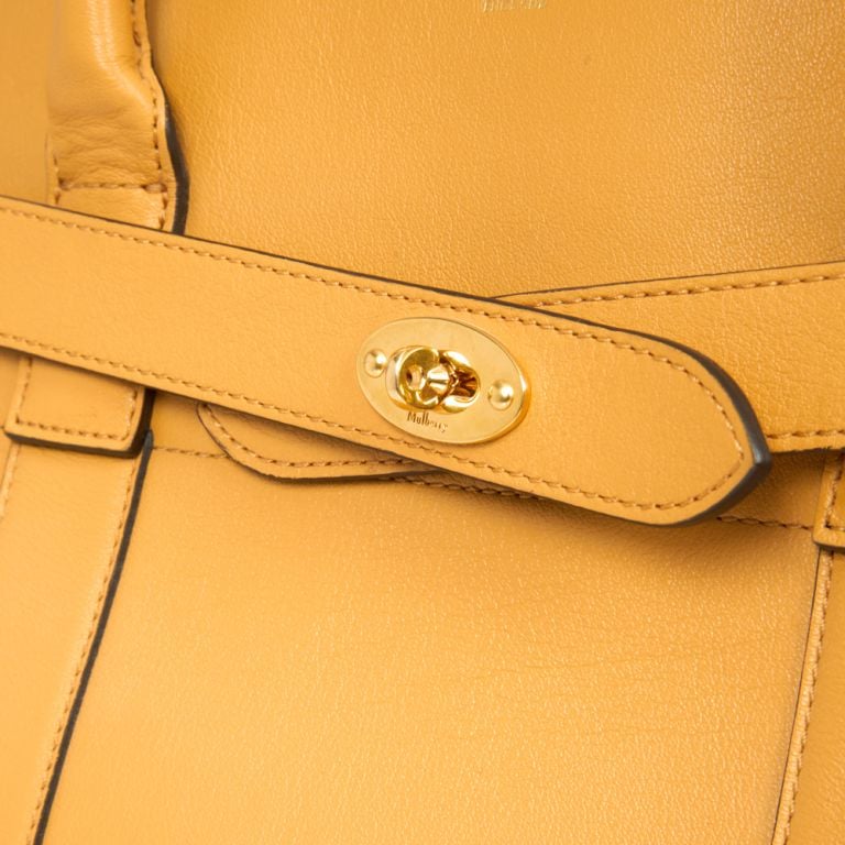 Mulberry Zipped Bayswater in Yellow, Leather Handbag Clinic