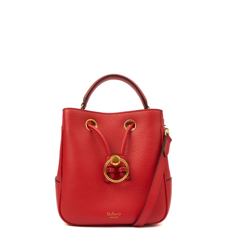 Mulberry Hampstead - Small in Hibiscus, Leather | Handbag Clinic 