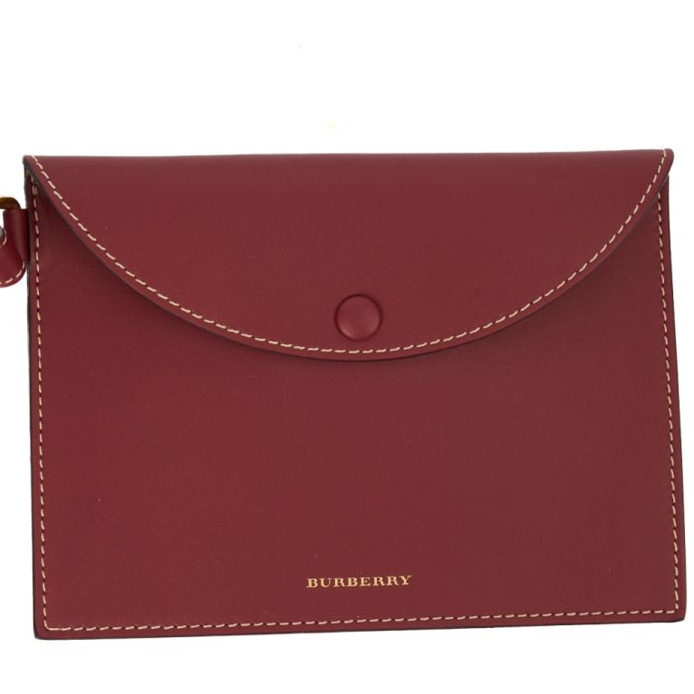 Burberry Bucket Bag in Red, Leather Handbag Clinic