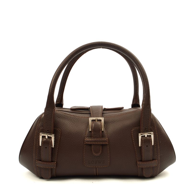 Loewe Senda in Brown, Leather Handbag Clinic