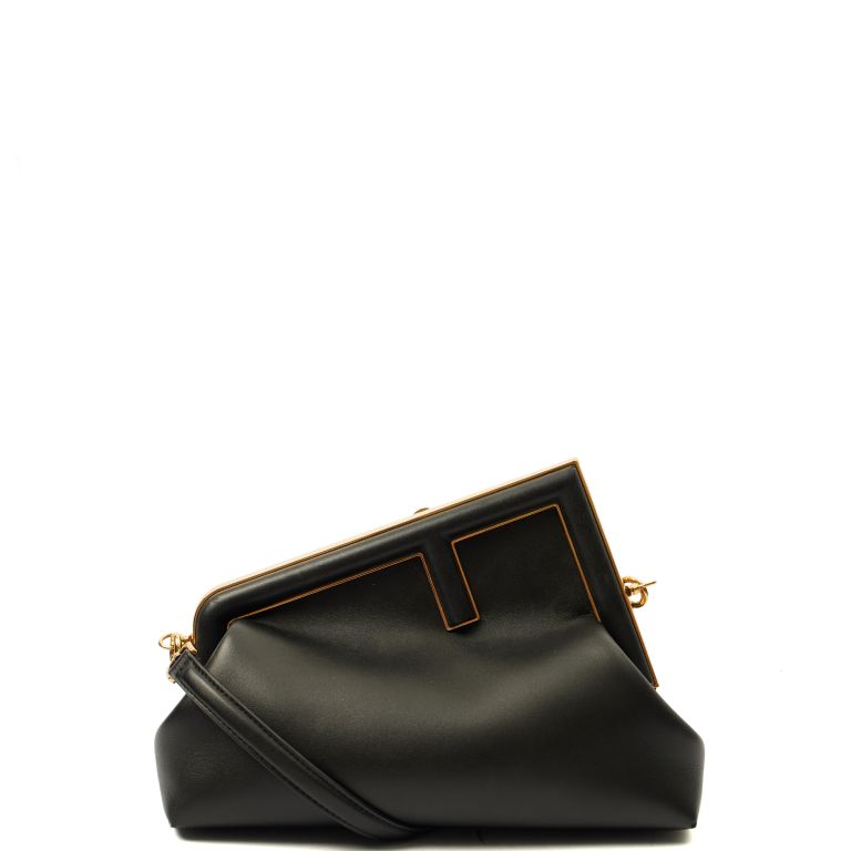 Fendi First Small in Black, Leather Handbag Clinic