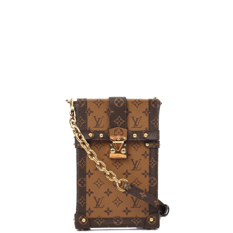 Louis Vuitton Pochette Trunk Verticale in Monogram, Canvas