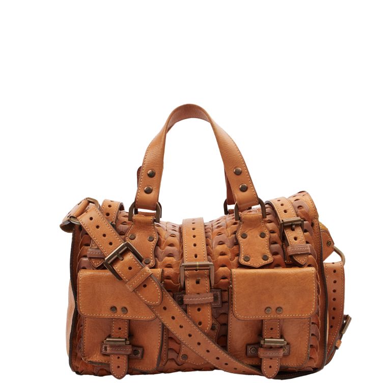 Mulberry Roxanne in Oak, Calfskin Leather Handbag Clinic