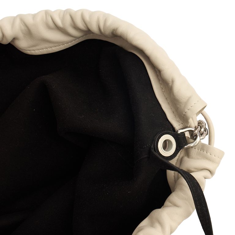 Saint Laurent Teddy Tote in Neutral, Calfskin Leather | Handbag Clinic