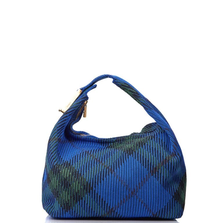 SALE【BURBERRY】Blue☆チェック Peg Duffle MIDI ハンドバッグ SALE【BURBERRY】Blue☆チェック Peg Duffle MIDI ハンドバッグ