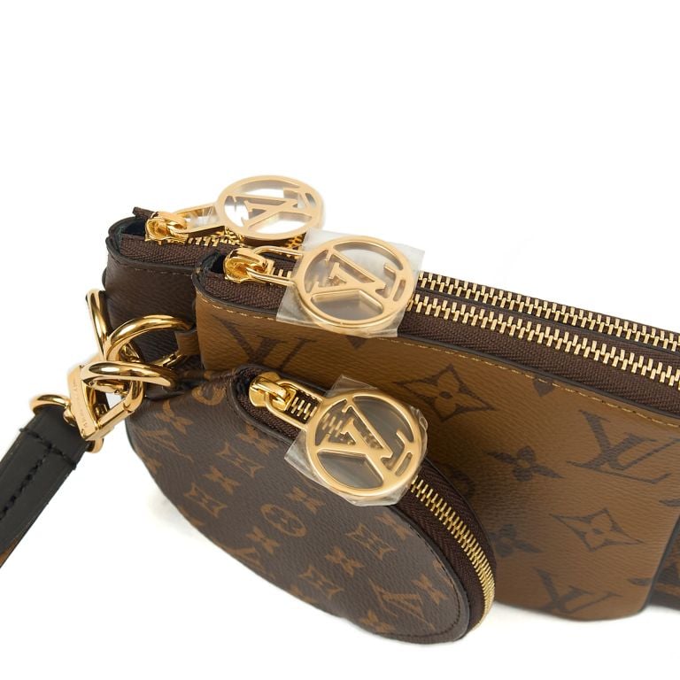 Louis Vuitton Trio Pouch in Monogram, Canvas Handbag Clinic