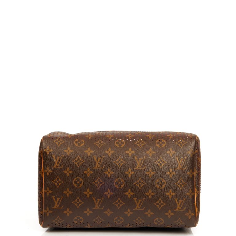 Louis Vuitton Perforated Speedy 30 in Brown, Leather | Handbag Clinic