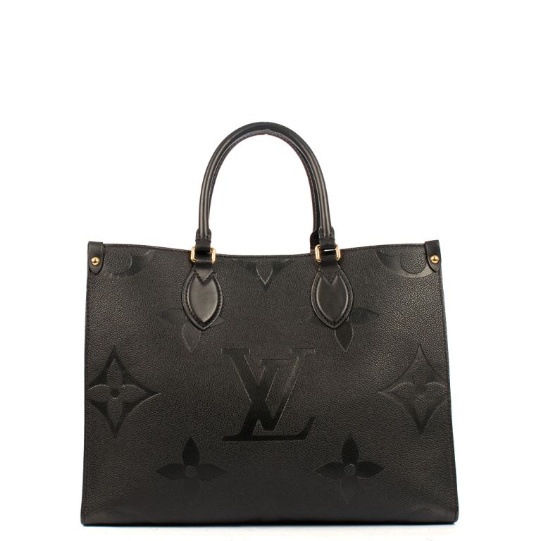 Louis Vuitton On The Go MM in Black, Empreinte Leather Handbag