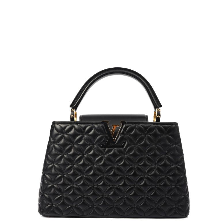 Louis Vuitton Capucines PM in Black, Leather Handbag Clinic