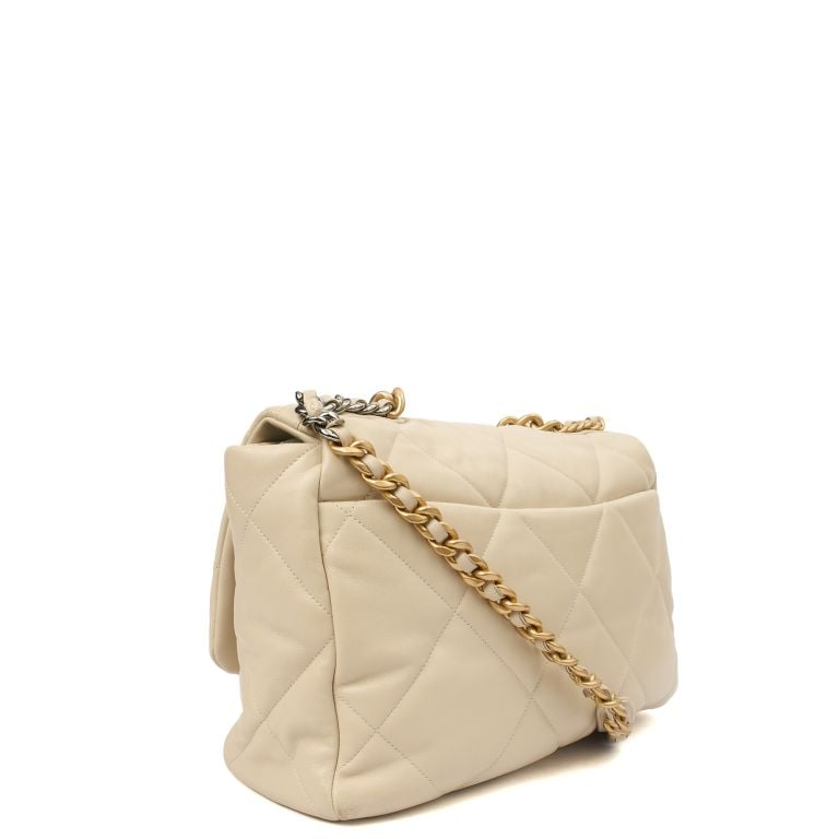 Chanel 19 Handbag Beige Chanel Blush CC 19 Shopping Bag