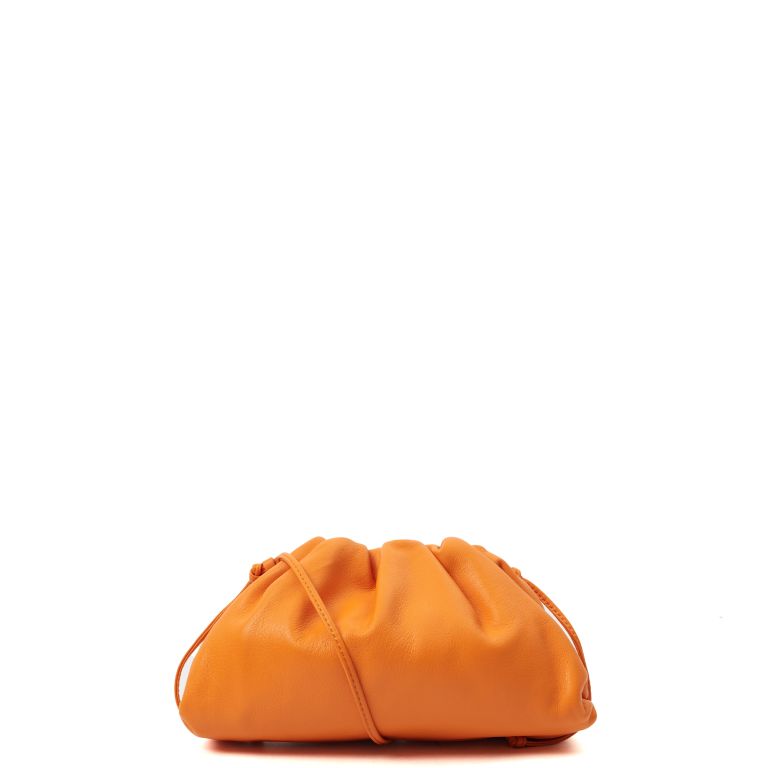 Bottega Veneta　ザポーチ Bottega Veneta The Pouch in Orange, Leather | Handbag Clinic