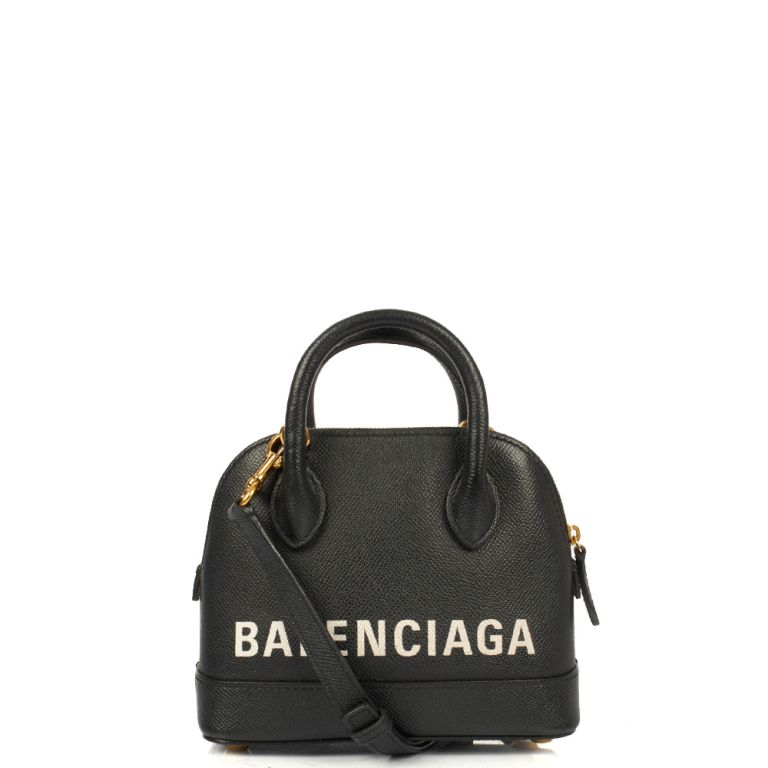 Balenciaga Ville Top Handle XXS in Black, Veau Calfskin | Handbag