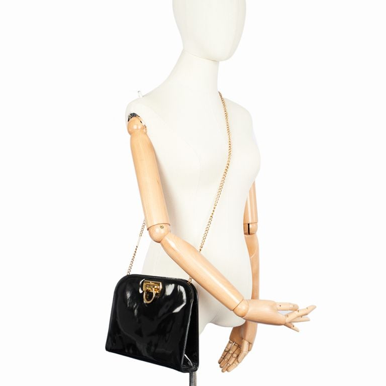 Salvatore Ferragamo Gancini Chain Shoulder Bag | Handbag Clinic
