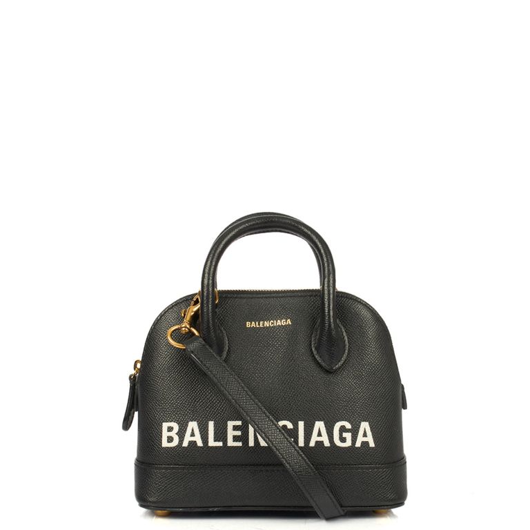 Balenciaga Ville Top Handle XXS in Black, Veau (Calfskin