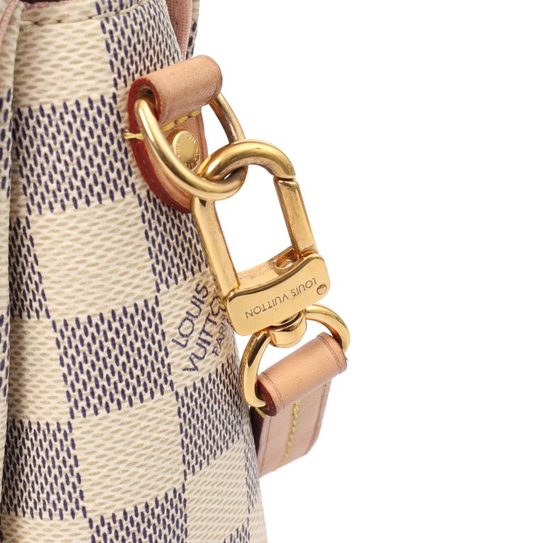 Louis Vuitton Croisette in Damier Azur, Canvas Handbag Clinic