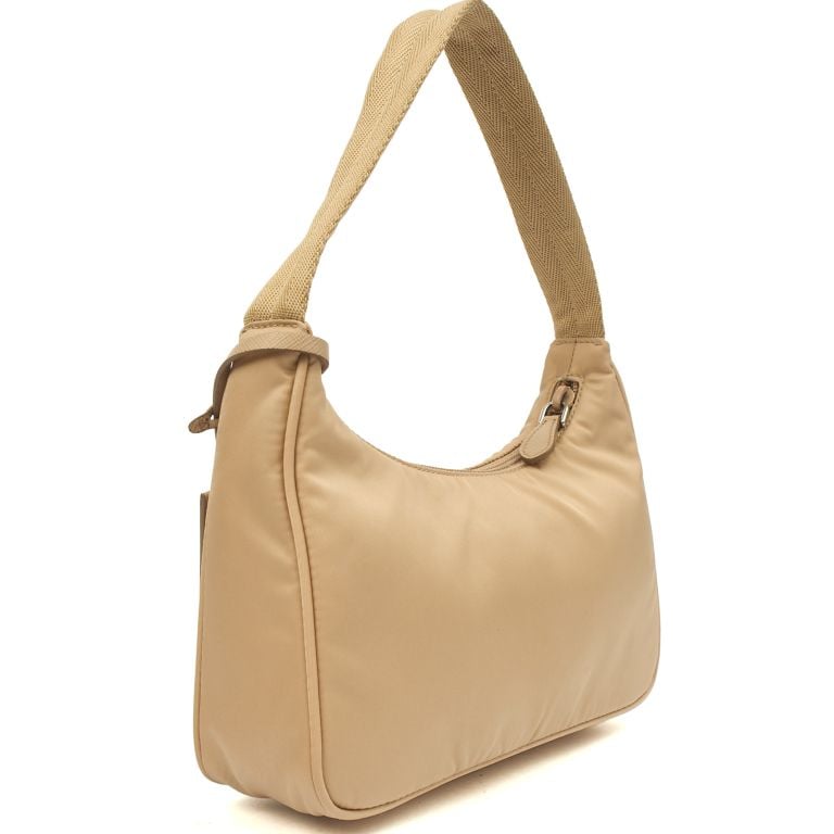 Prada Re-edition 2000 Nylon Mini Bag in Neutral, Nylon Handbag