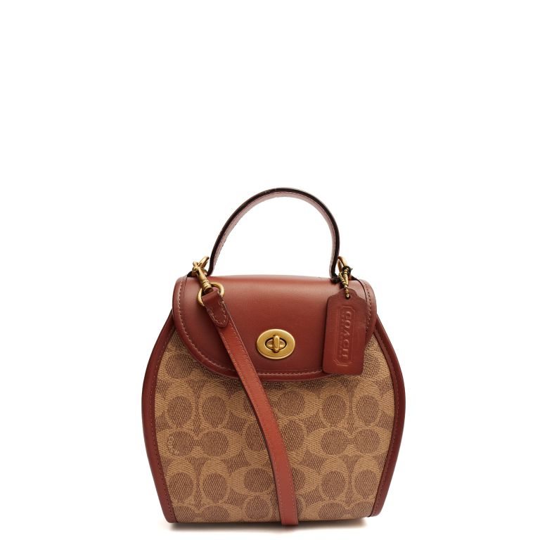 Coach **LIMITED TIME PRICE**Turnlock Tote in Brown, Leather